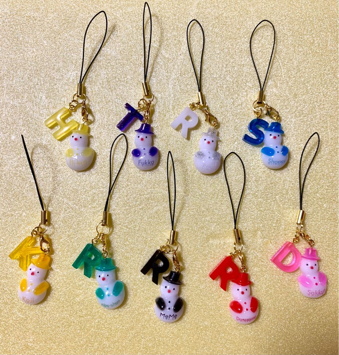 SnowMan レジンキーホルダー ハンドメイド 雪だるま｜Yahoo!フリマ（旧