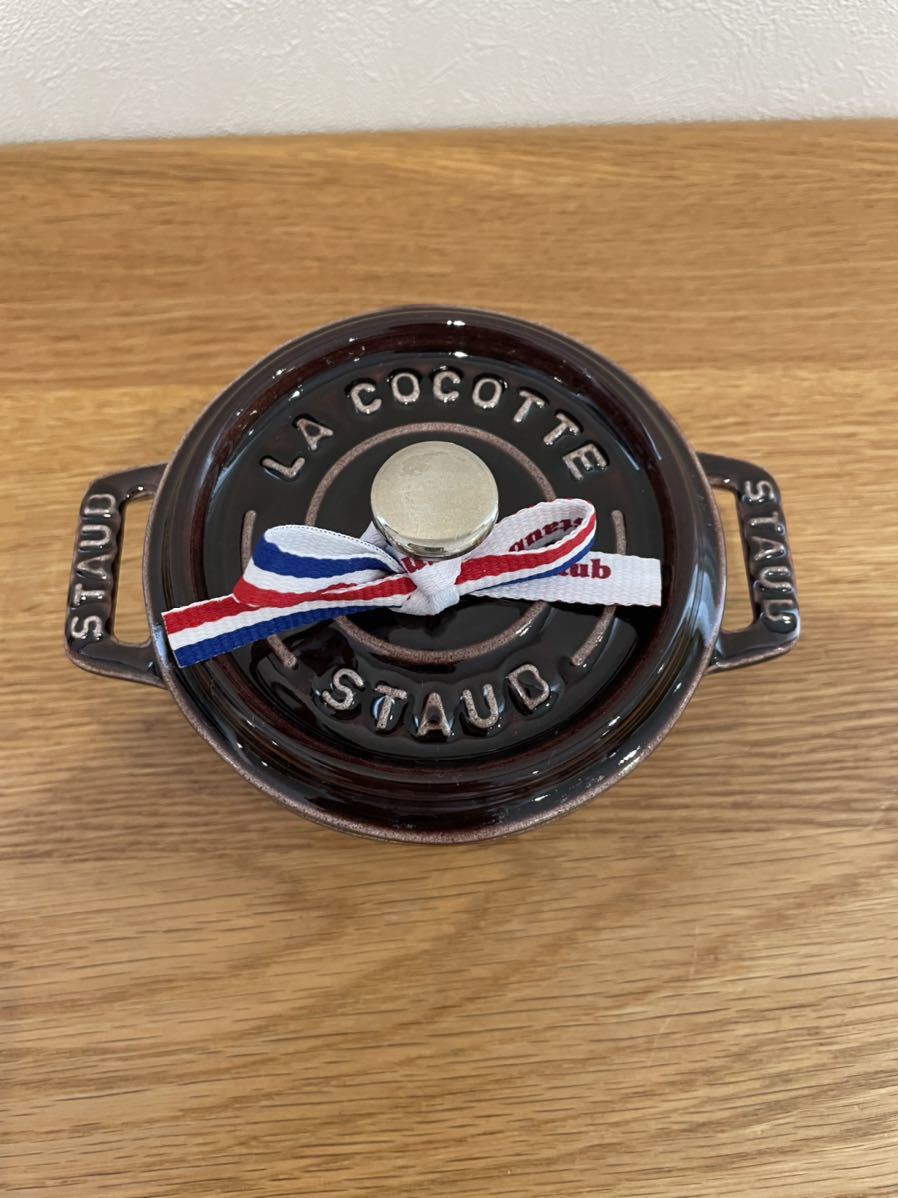 STAUB ピコ・ココット ラウンド 10cm オーベルジン ナス ココテン ②