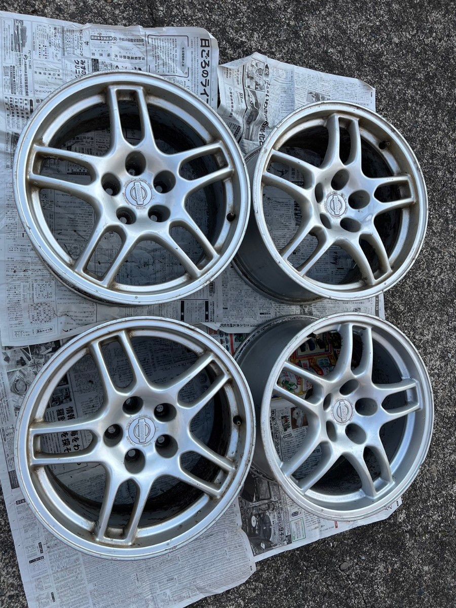 中古 希少純正 日産スカイラインGT-R BCNR33純正ホイール 鍛造 17