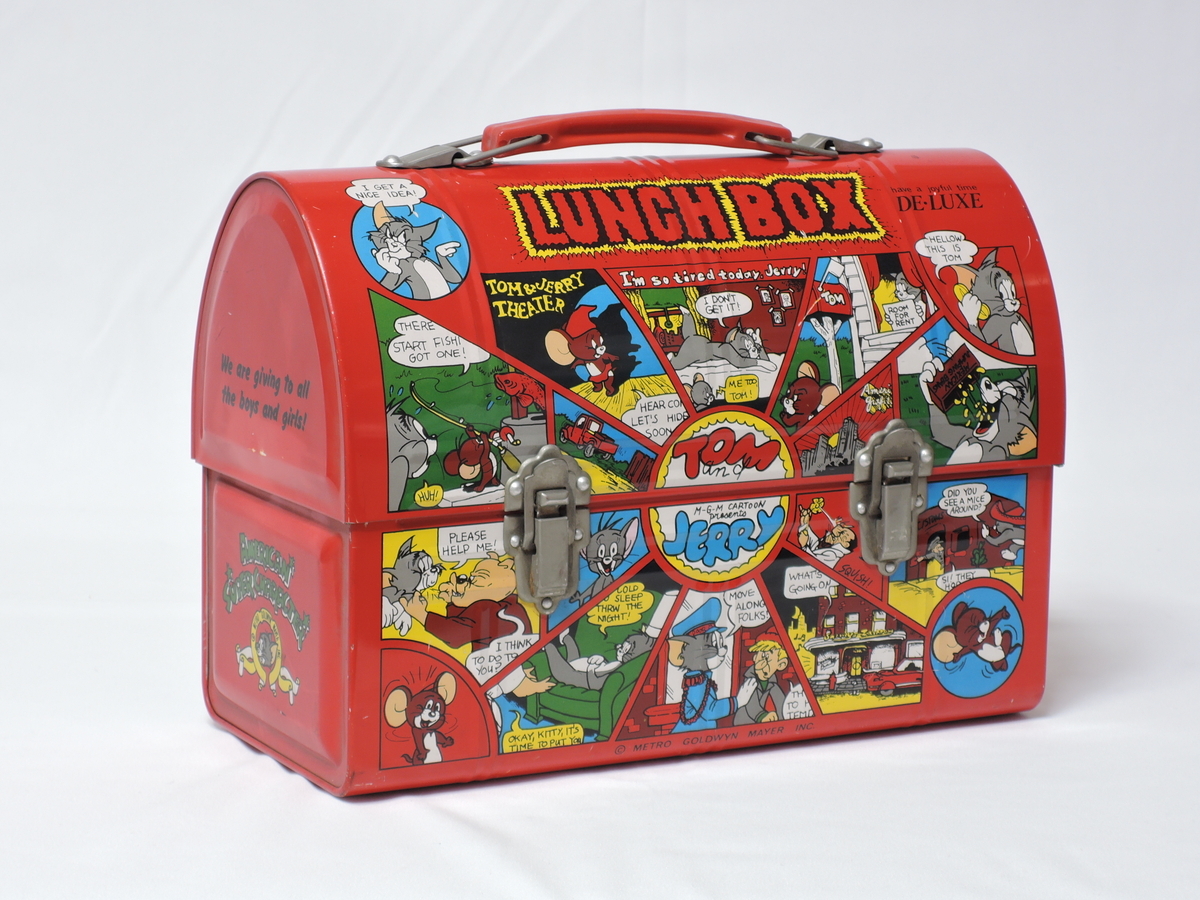 Yahoo!オークション - レトロ トムとジェリー ブリキ 缶 ランチボック