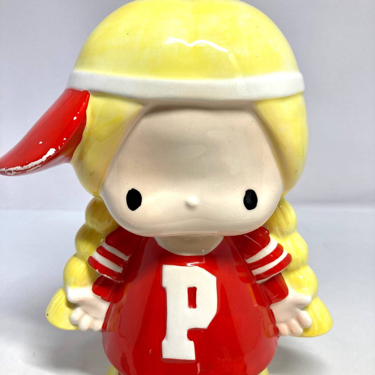 即決 送料無料 当時物 サンリオ パティ＆ジミー パティ 陶器製 貯金箱