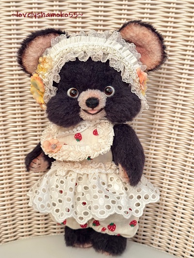 Yahoo!オークション - テディベア lovelyshamoko55 くろくまぷくちゃん