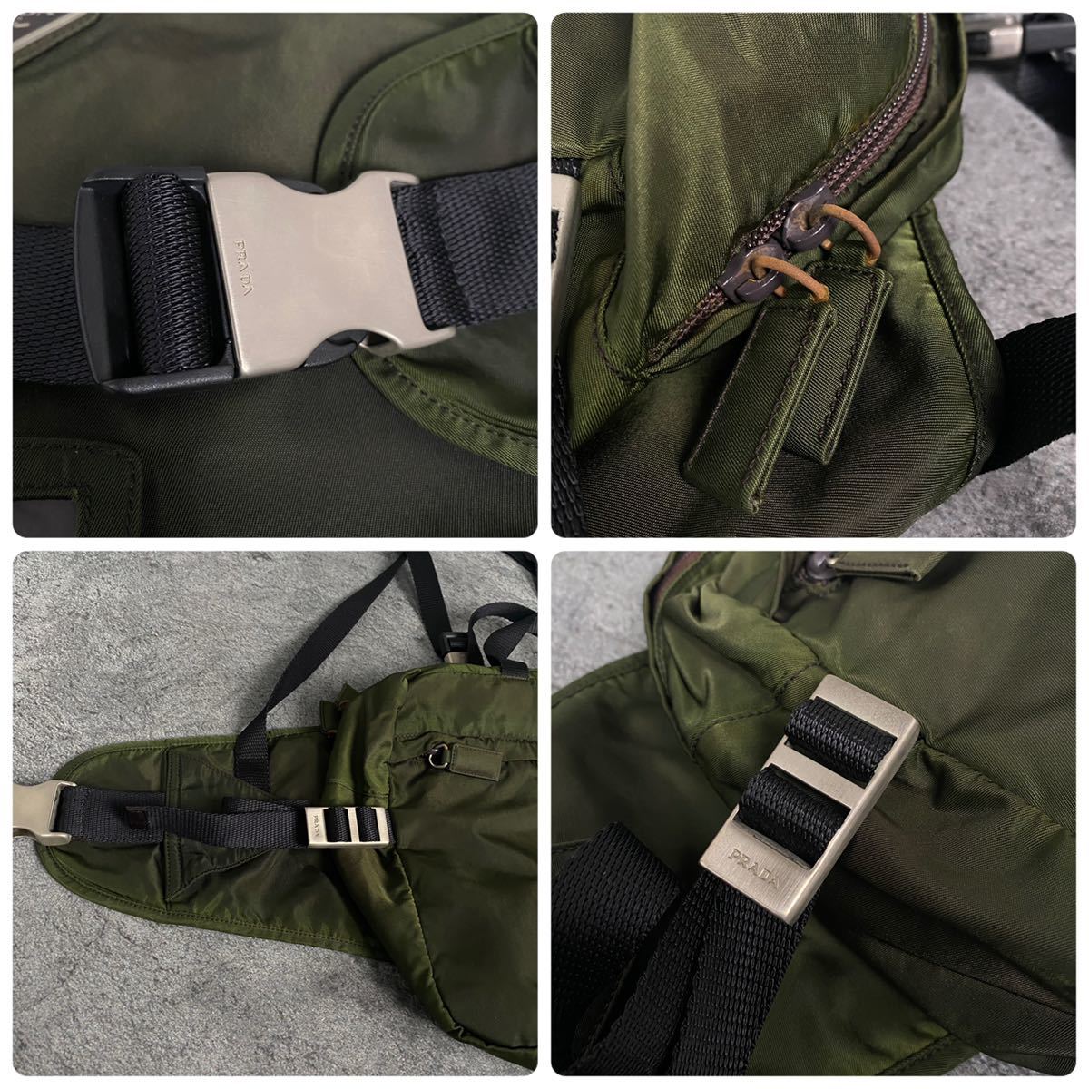 希少】PRADA V156 3WAY ウエストバッグ リュック ナイロン 黒 Yahoo