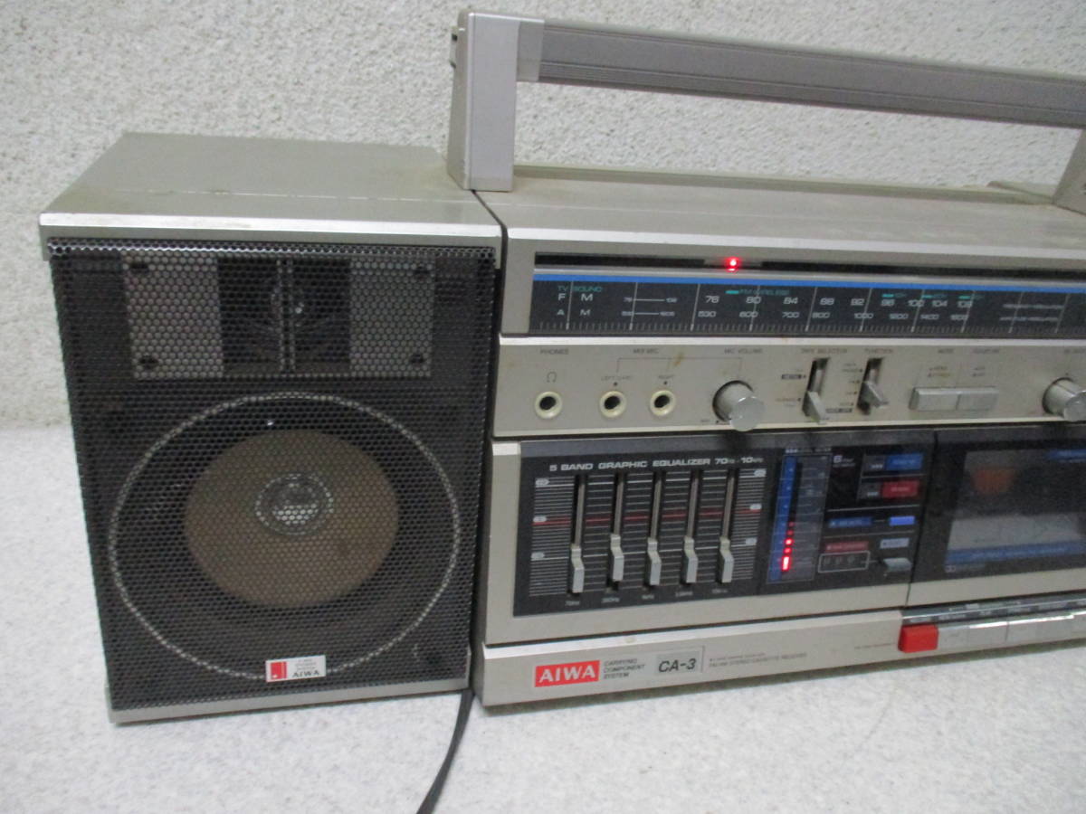 Yahoo!オークション - AIWA アイワ CA-3 ラジカセ スピーカー分離型