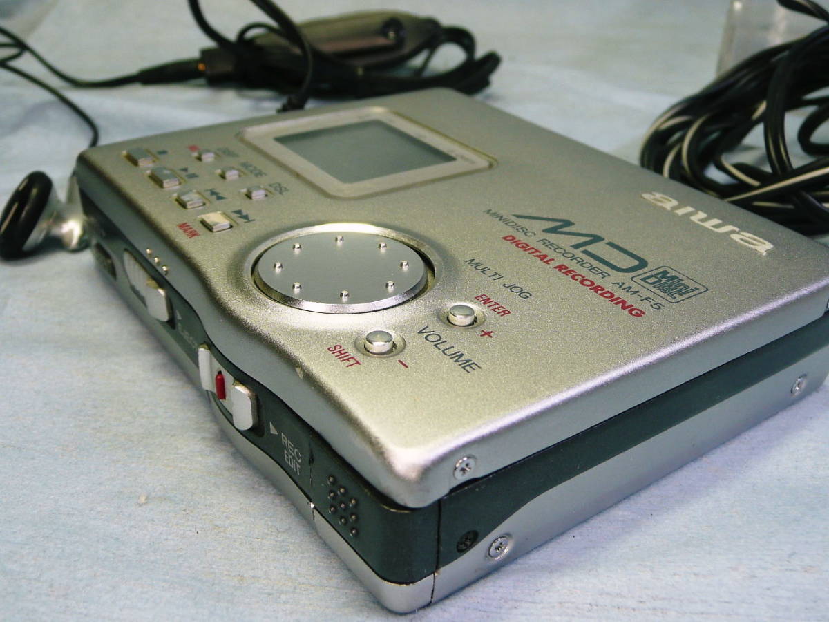Yahoo!オークション - アイワ aiwa AM-F5 MDレコーダー 中古 本体 再生