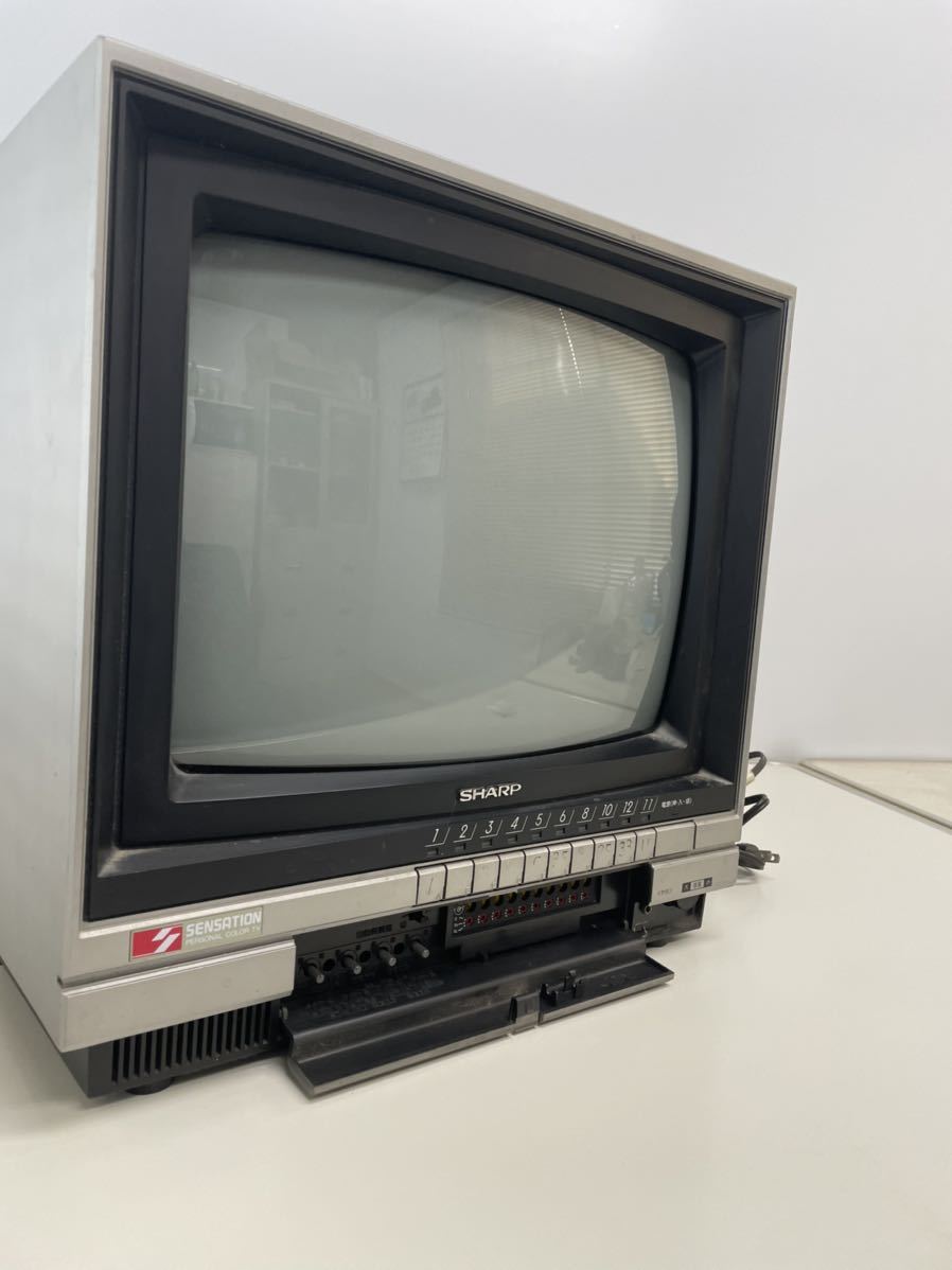 Yahoo!オークション - SHARP シャープ 昭和レトロ テレビ 14C-B11E ブ