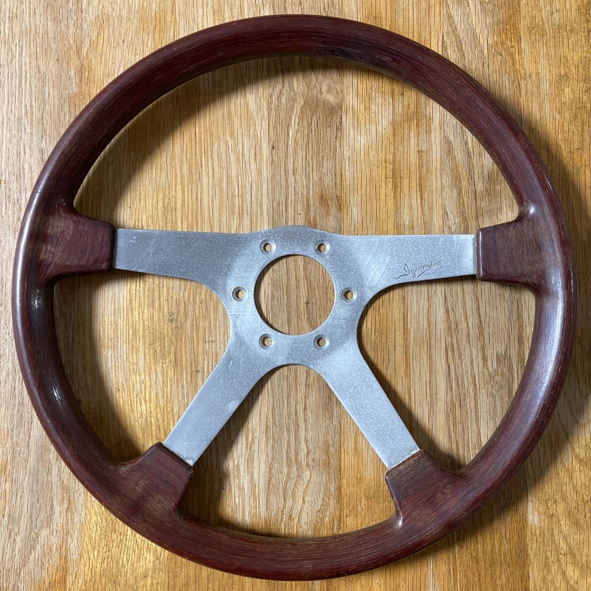 IZUMI Steering Wheel イズミ ウッド調 ビンテージ ステアリング