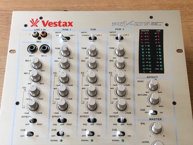 VESTAX ベスタクス PCV-275 DJミキサー 中古（メンテ済 美品）｜Yahoo