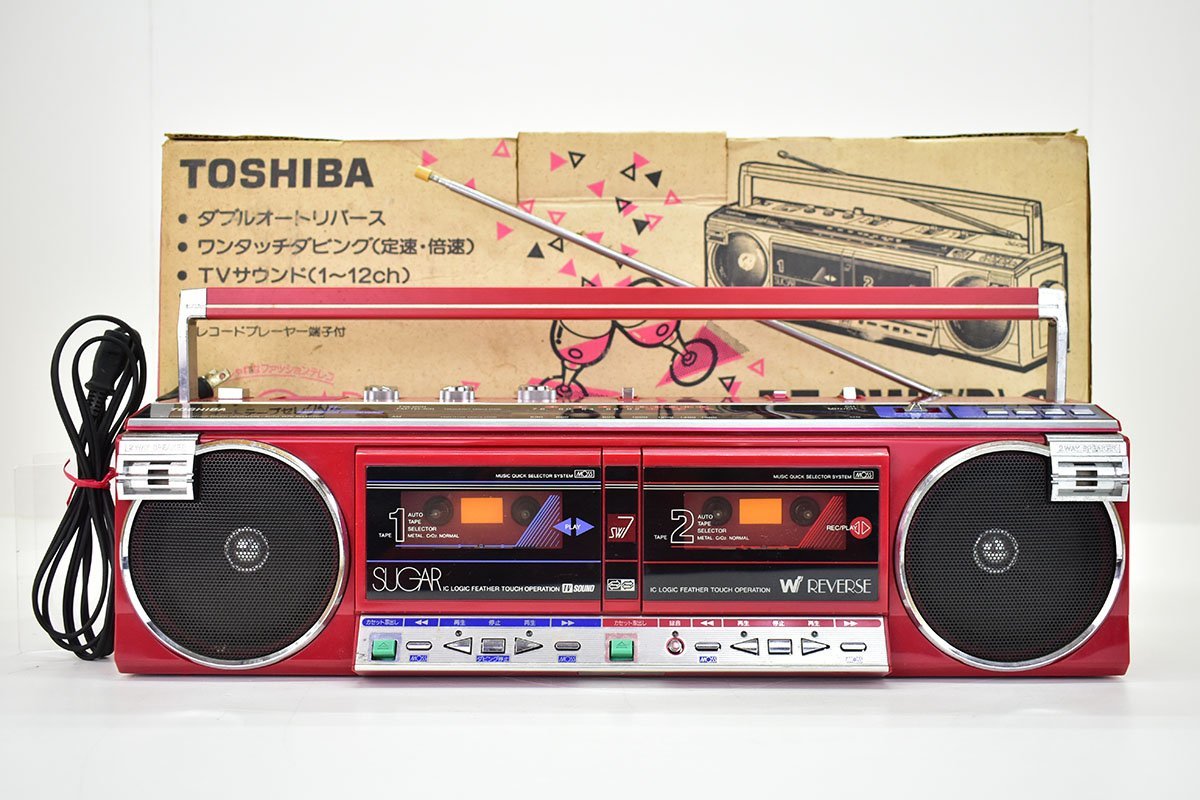 Yahoo!オークション - TOSHIBA RT-SW7 SUGAR ダブルラジカセ ケーブル