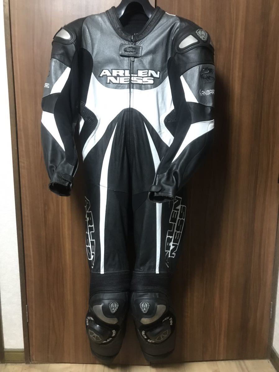 アレンネス(XLW) インナー付(XL)レーシングスーツ 革ツナギ ツナギ