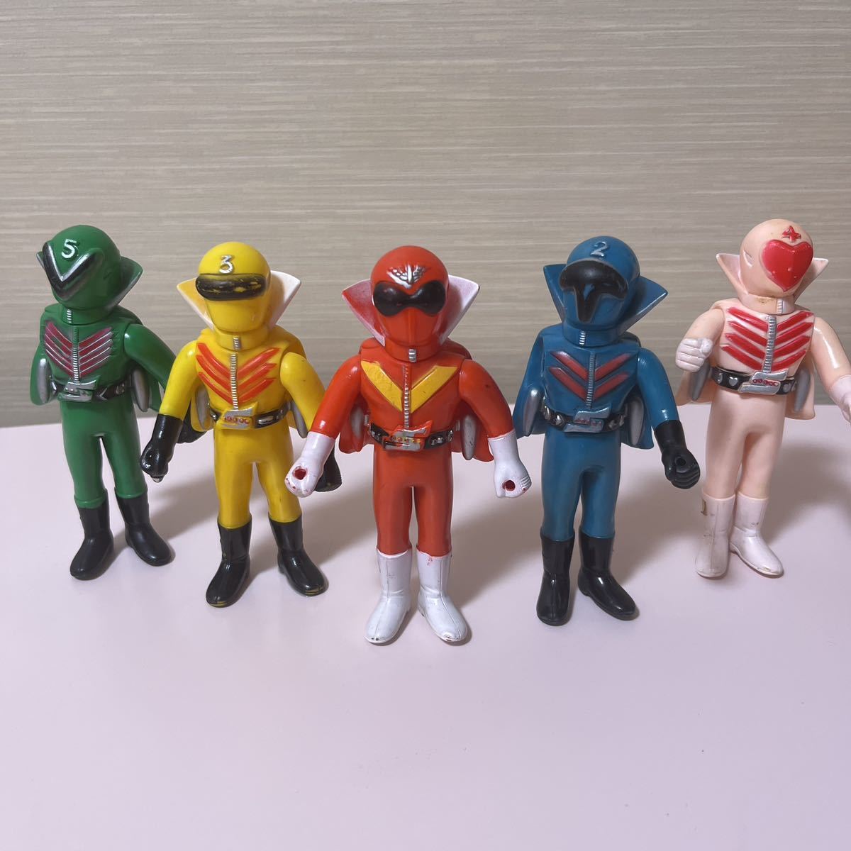 Yahoo!オークション - ゴレンジャー ソフビ人形 当時物 昭和レトロ秘密