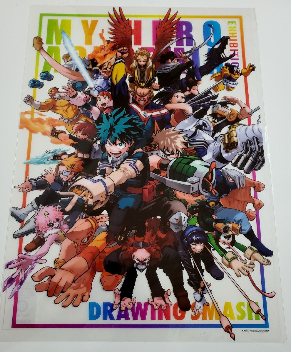限定】僕のヒーローアカデミア ヒロアカ展 クリアポスター DRAWING