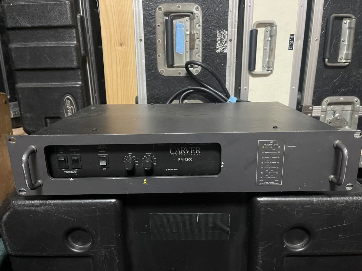 Yahoo!オークション - CARVER PM-1200パワーアンプ 可動品ステレオ450W
