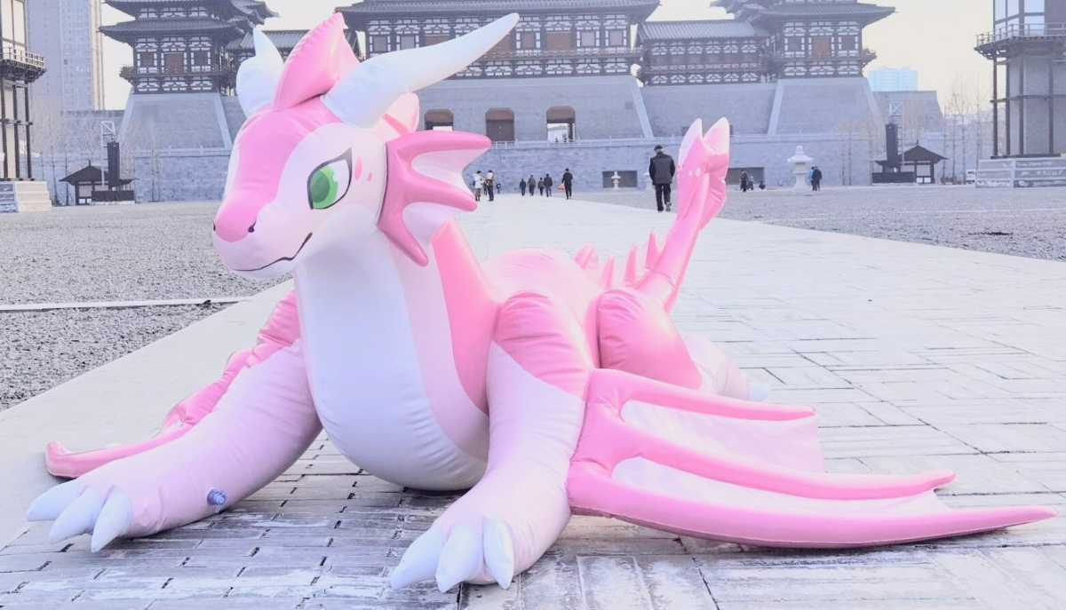 Yahoo!オークション - ドラゴン 空ビ 空気ビニール風船 浮き輪 フロー