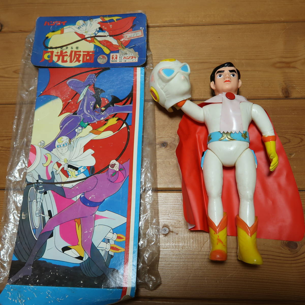 Yahoo!オークション - 送料込 バンダイ 月光仮面 ソフビ 面取れ 未使用