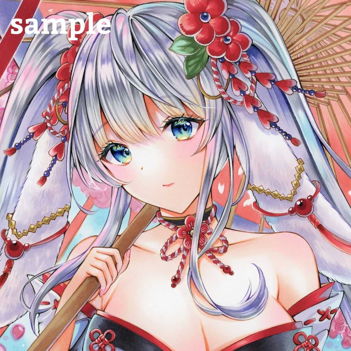 Yahoo!オークション - 手描きイラスト オリジナル【2023】A4 moneco 画