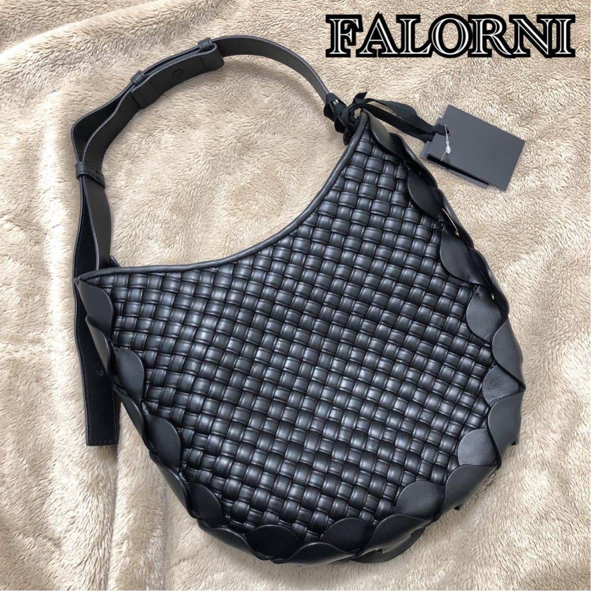 未使用 高級 FALORNI ファロルニ ハンドバッグ ショルダーバッグ 2way