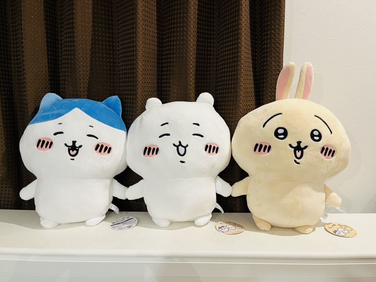 ちいかわ 超BIG ぬいぐるみ ちいかわ フ ハチワレ にこっ うさぎ ヤハ