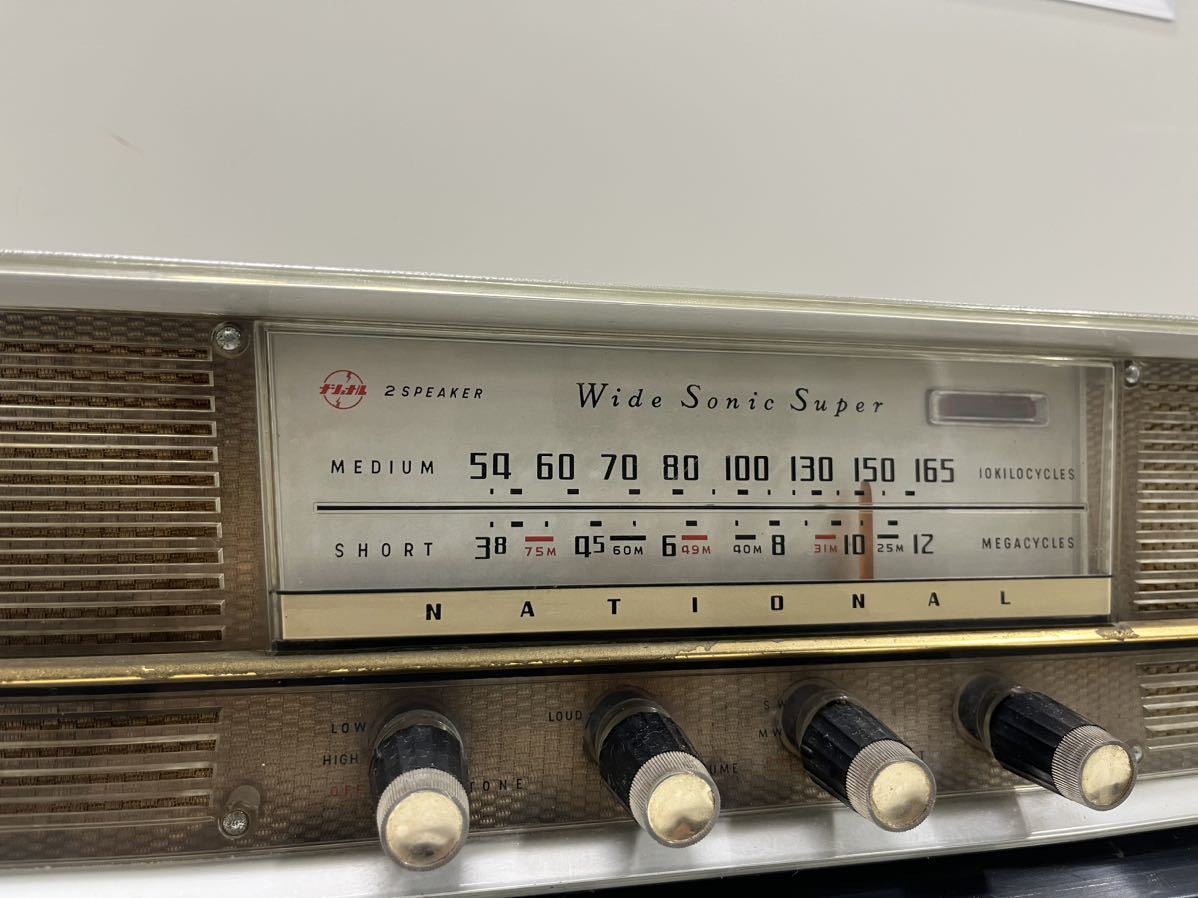 Yahoo!オークション - ② ナショナル 真空管ラジオ Wide Sonic Super D