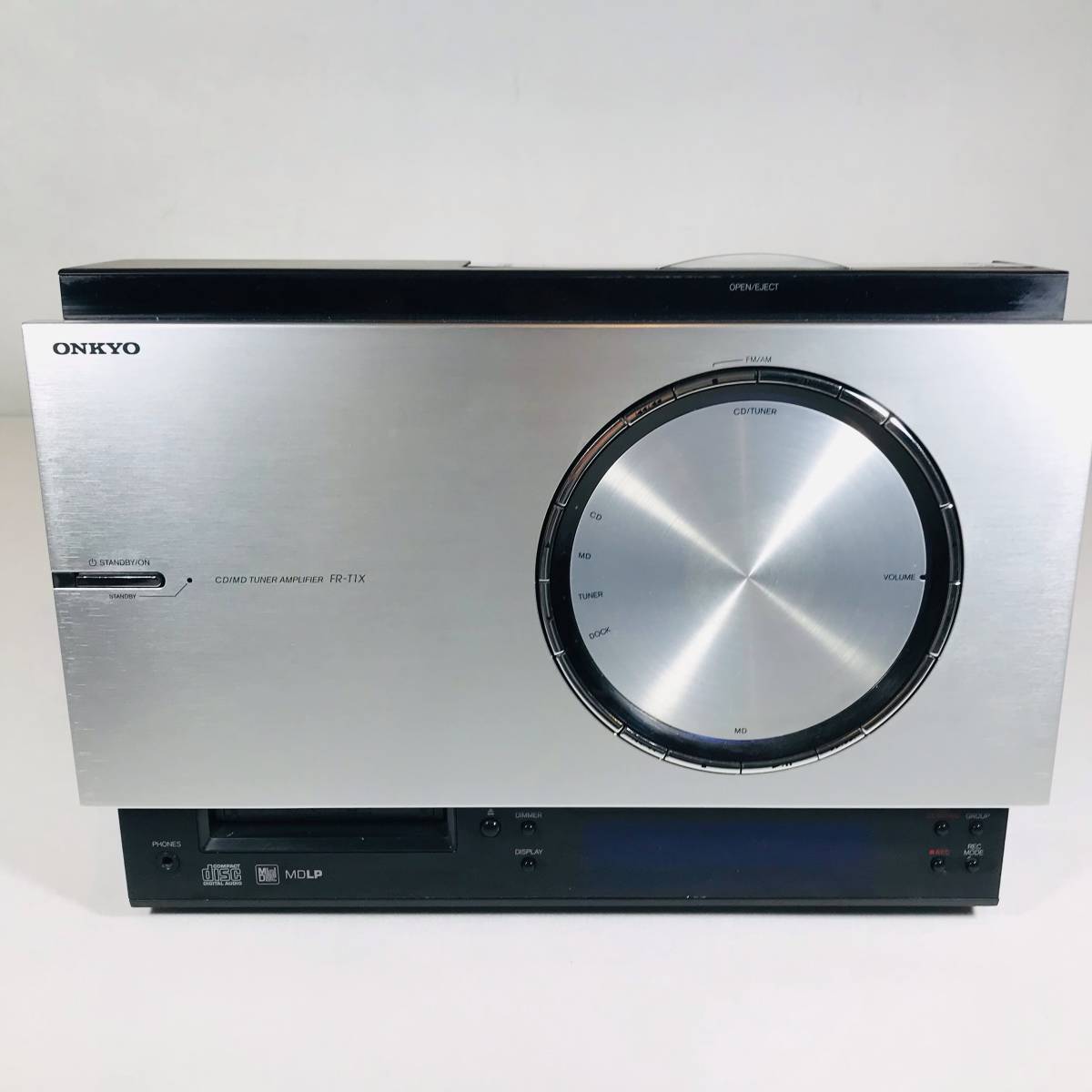 動作確認済】ONKYOオンキョー／ FR-T1X CD/MD ハイファイコンポ MDLP