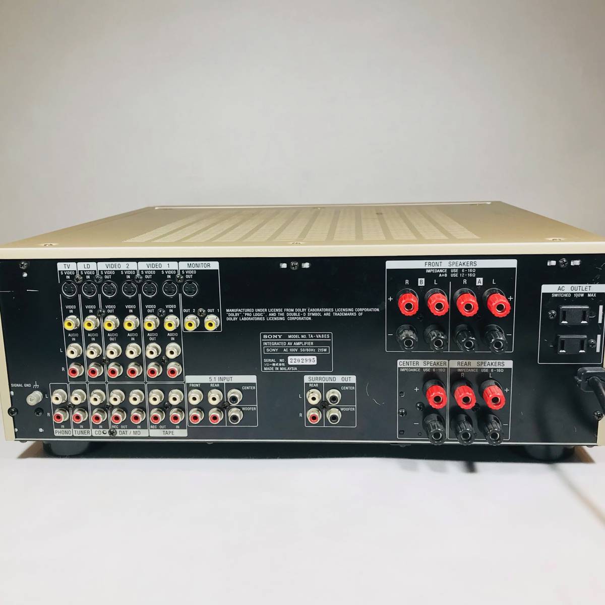 Yahoo!オークション - インテグレーテッドAVアンプTA-VA8ES／ソニー