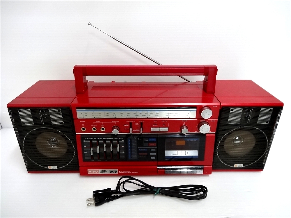 Yahoo!オークション - AIWA アイワ スピーカー分離型 ラジカセ CA-3 ジ