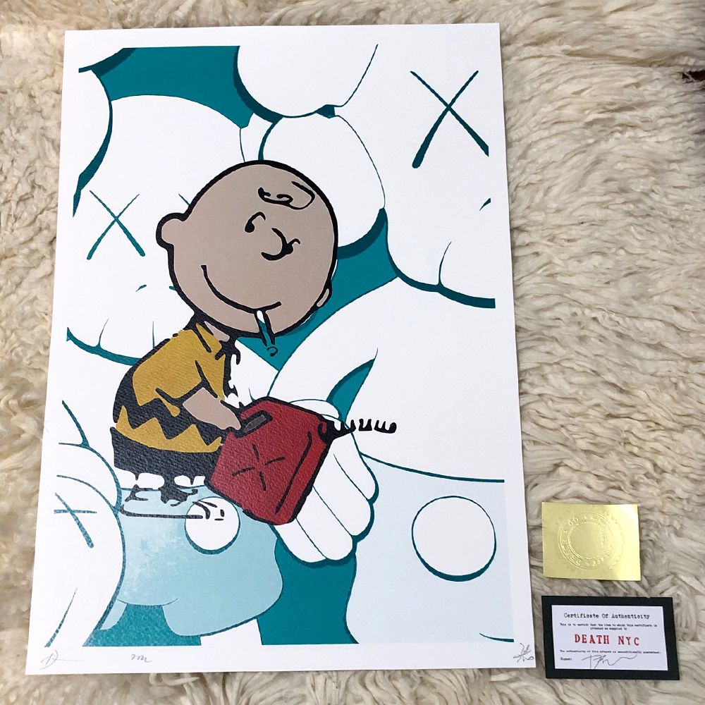 Yahoo!オークション - DEATH NYC 世界限定100枚 チャーリーブラウン SN