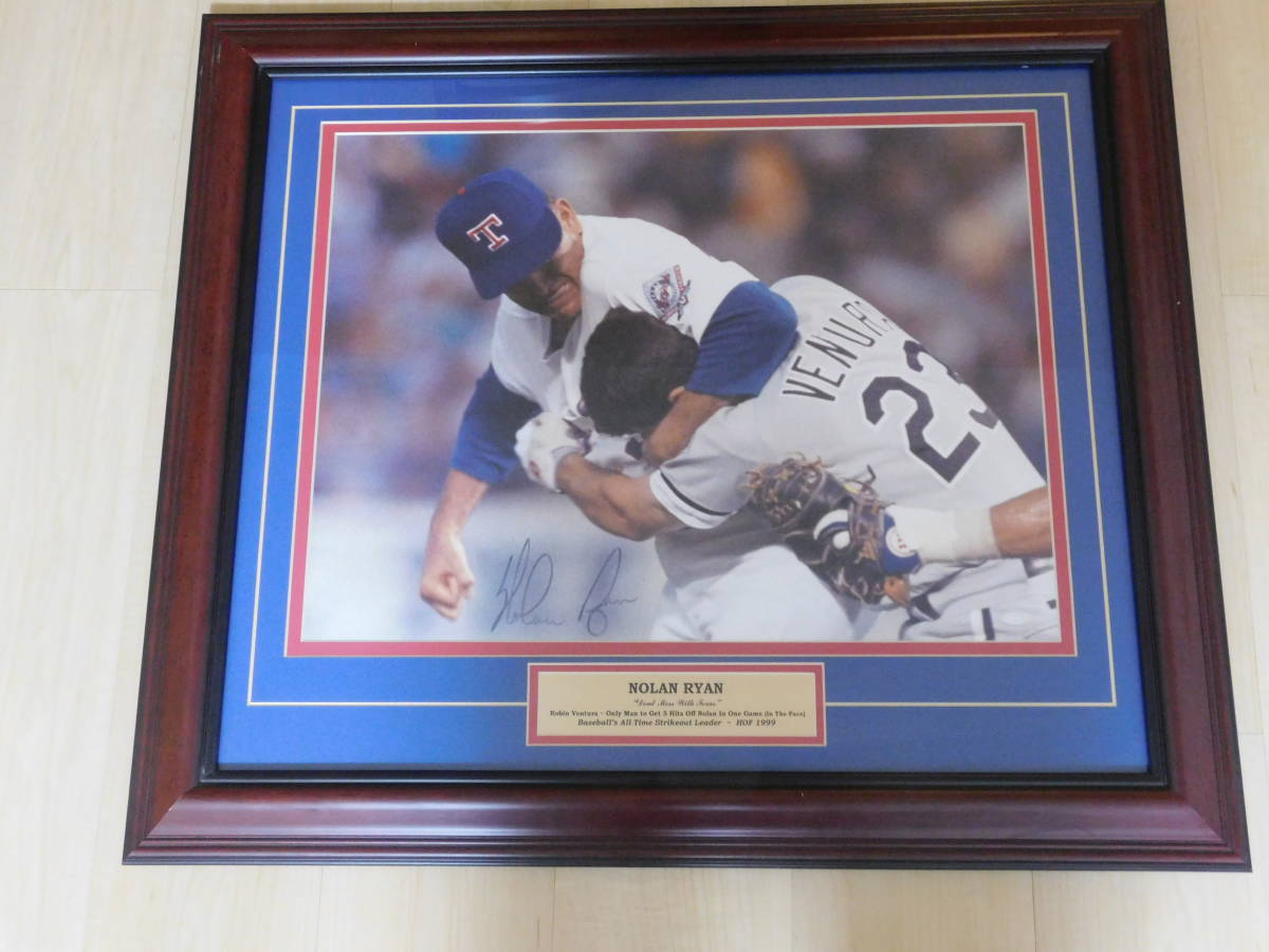 Yahoo!オークション - ノーラン・ライアン Nolan Ryan 直筆サイン 額装