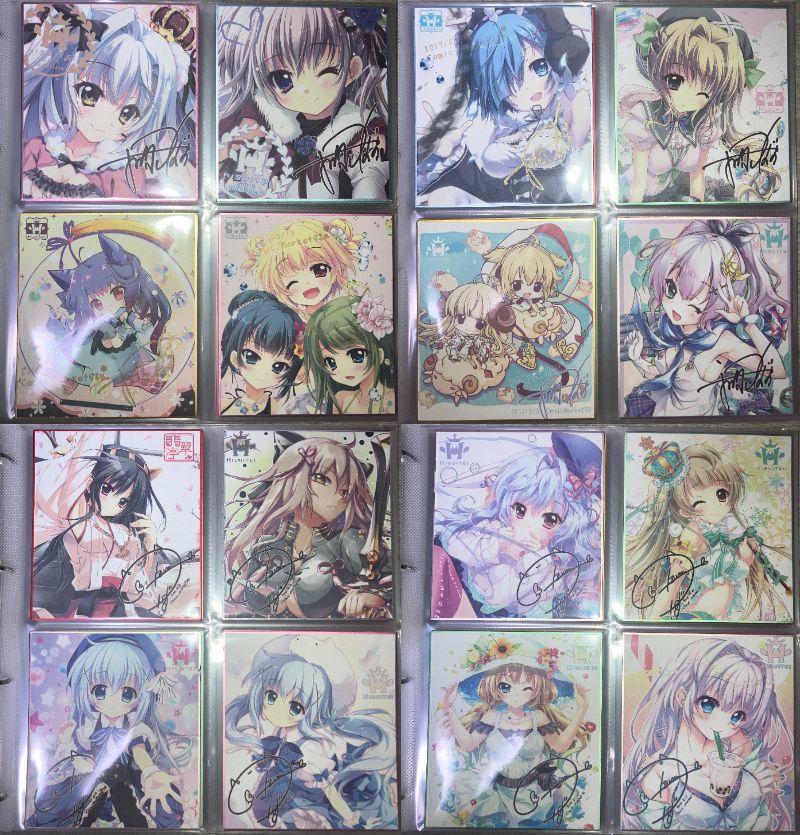 Yahoo!オークション - 翡翠亭 和泉つばす ミニ色紙 49種 + バインダー