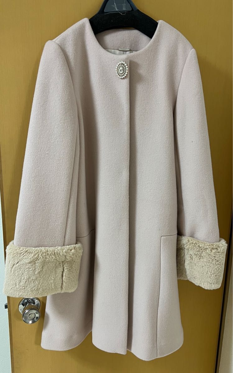 スナイデル snidel ビジューブローチAラインコート さえこさんコート