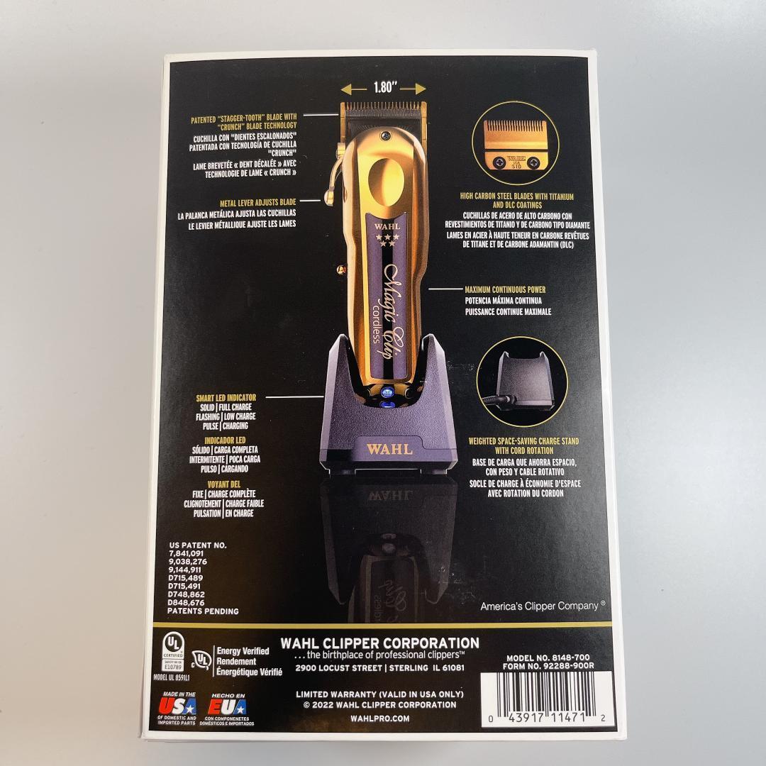 新品未使用 WAHL GOLD MAGIC CLIP コードレス バリカン ウォール