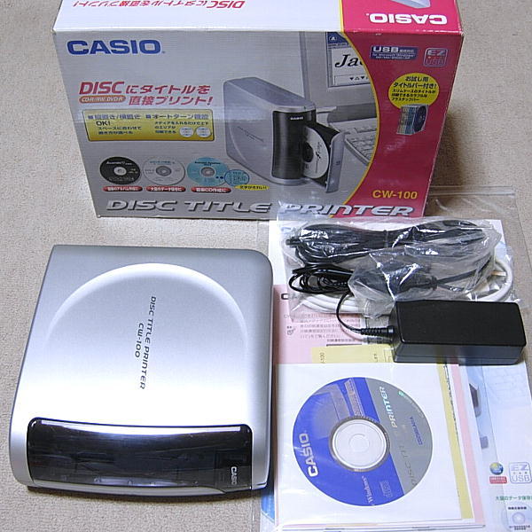 ほぼ未使用 カシオ ディスクタイトルプリンター 高解像度300dpiモデル