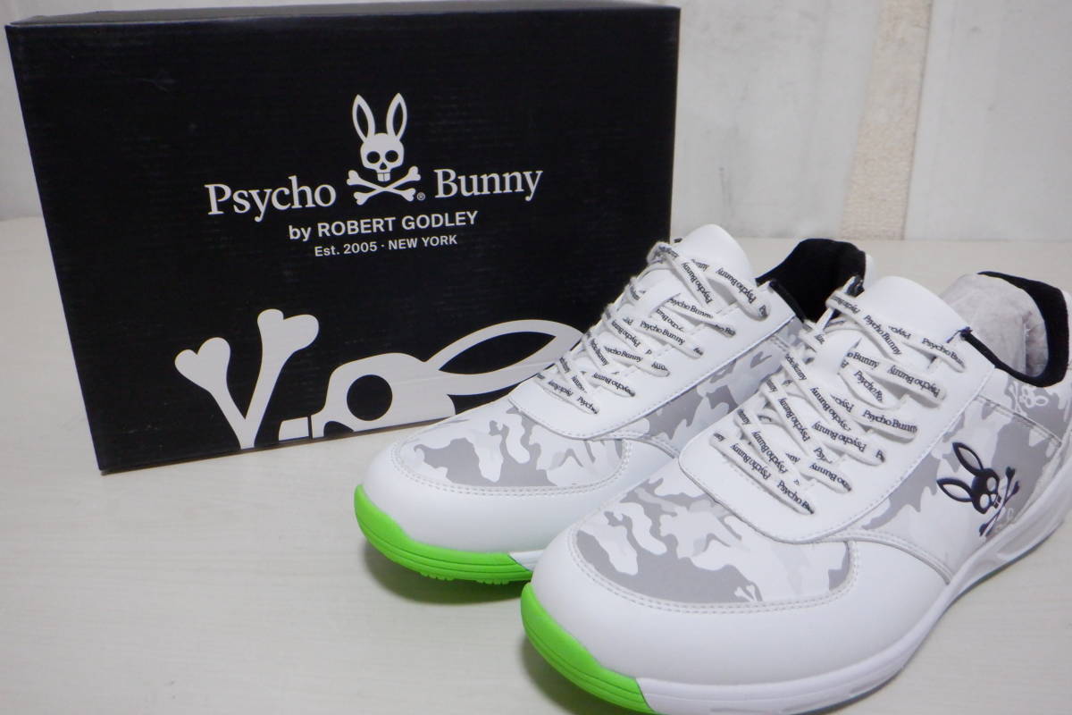 PSYCHO BUNNY カモフラージュ ゴルフスニーカーサイズ27.5cm PSYCHO