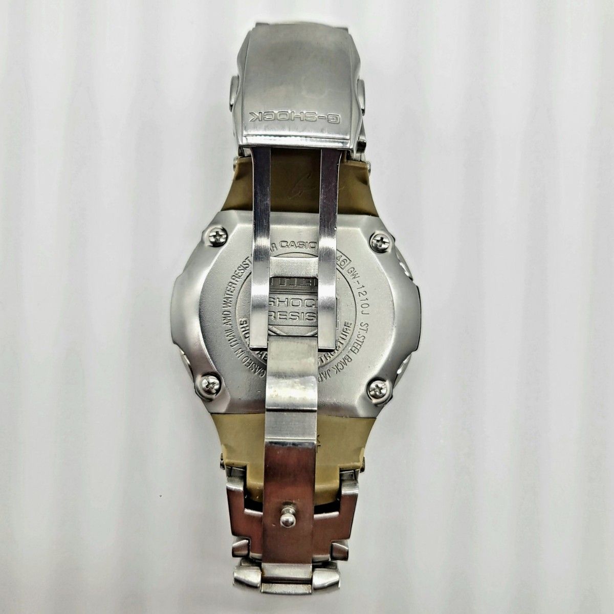 ジャンク品】電波ソーラー CASIO G-SHOCK GW-1210J メタルバント 電波