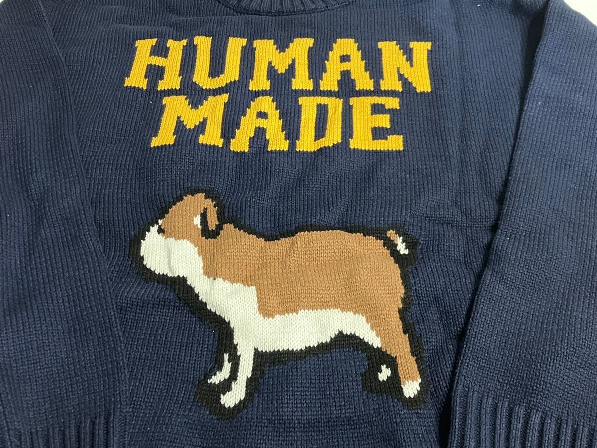 HUMAN MADE ニット セーター navy/dog｜Yahoo!フリマ（旧PayPayフリマ）