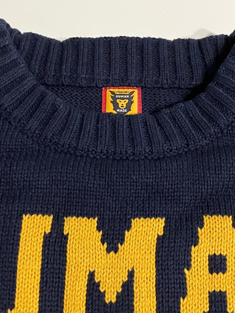 HUMAN MADE ニット セーター navy/dog｜Yahoo!フリマ（旧PayPayフリマ）