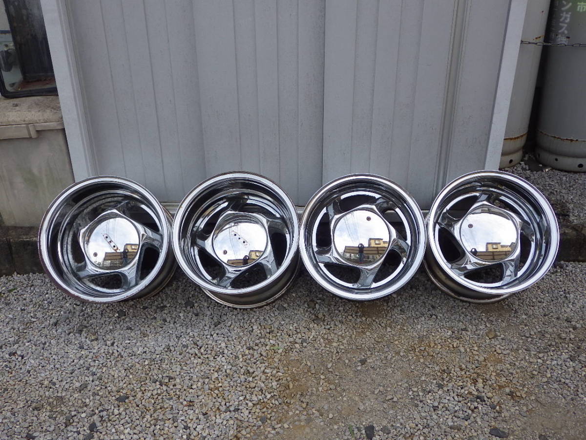 Yahoo!オークション - KMC ターミネーターⅡ 15インチ メッキホイール