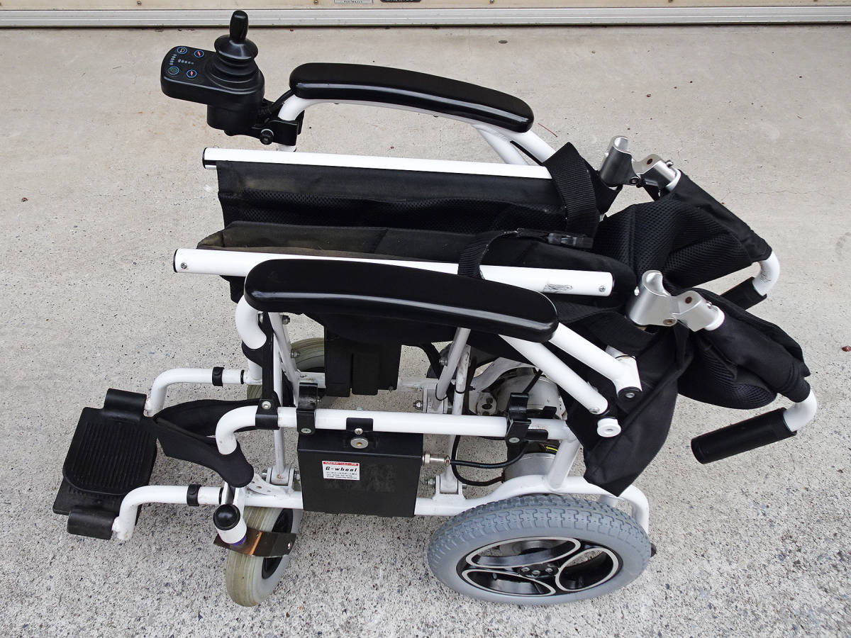 黒の折り畳み電動車椅子 取説付き 動作確認済みG-wheel EW-1 ○G