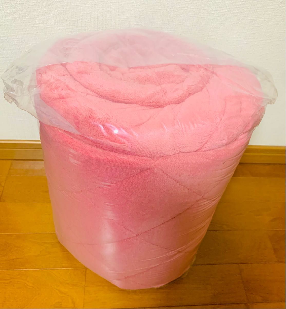 新品未開封 ひな暖ぬくぬくセット（毛布＋敷きパッド）シングル ピンク