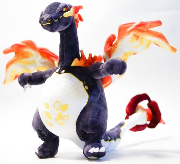 リザードン ぬいぐるみ キョダイマックス 色違い 特大 大きい 黒