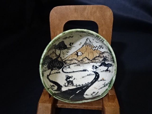 Yahoo!オークション - 池田省吾 富士絵織部ぐいのみ 全面芸術的絵図 未