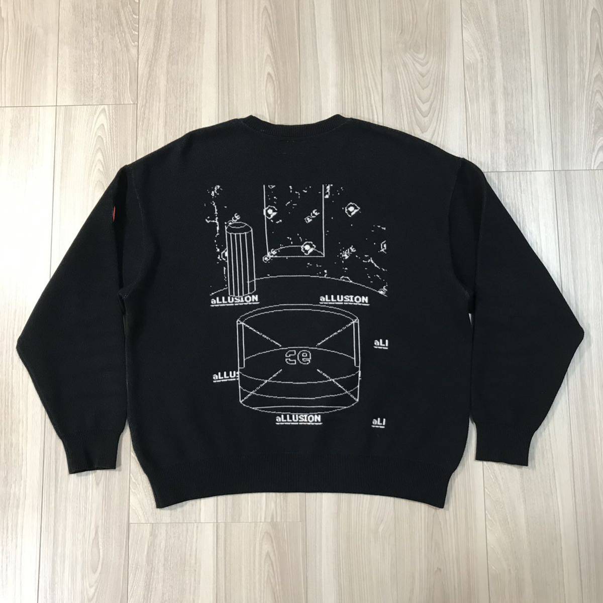 C E CAVEMPT ALLUSION KNIT シーイー ワイド シルエット ワッペン