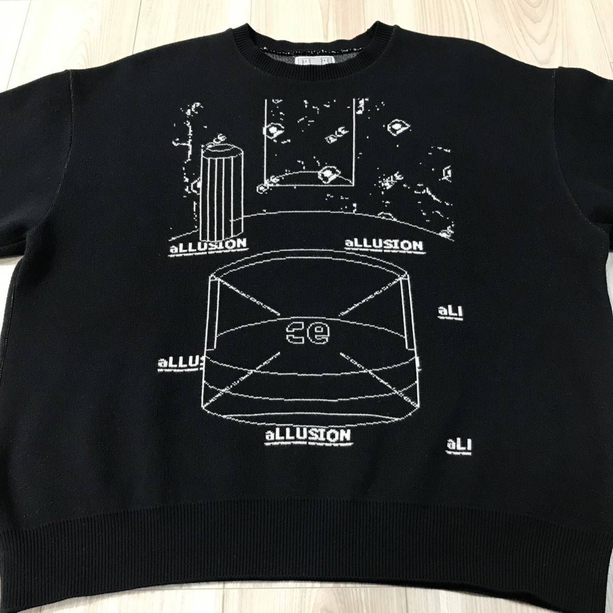 C E CAVEMPT ALLUSION KNIT シーイー ワイド シルエット ワッペン