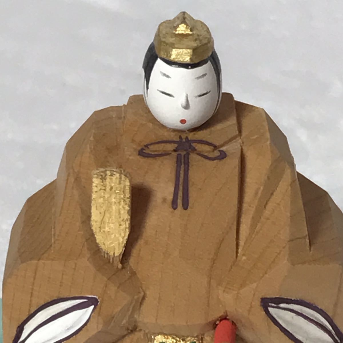 Yahoo!オークション - 奈良一刀彫 小林宏寿 雛人形 ひな人形 木彫 共箱