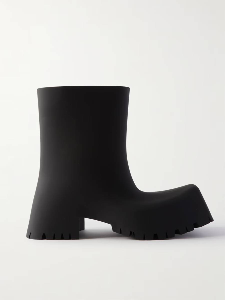 Yahoo!オークション - 23SS BALENCIAGA TROOPER RUBBER BOOT 40 ブラッ