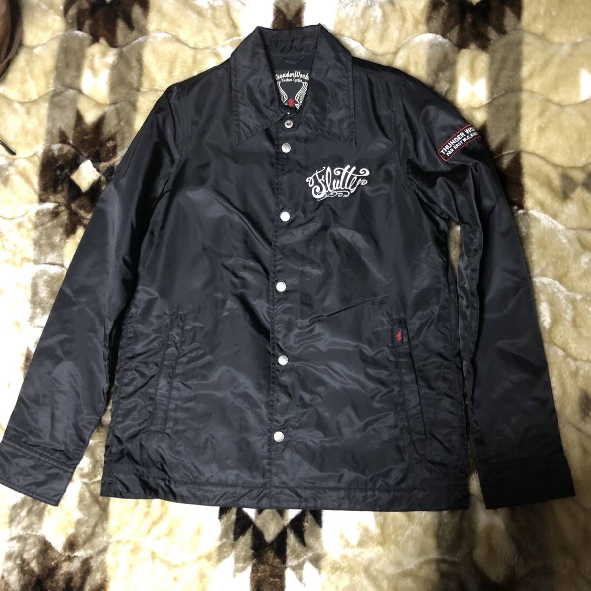 Thunder Works Airfish ナイロンジャケット ブラック Mサイズ サンダー