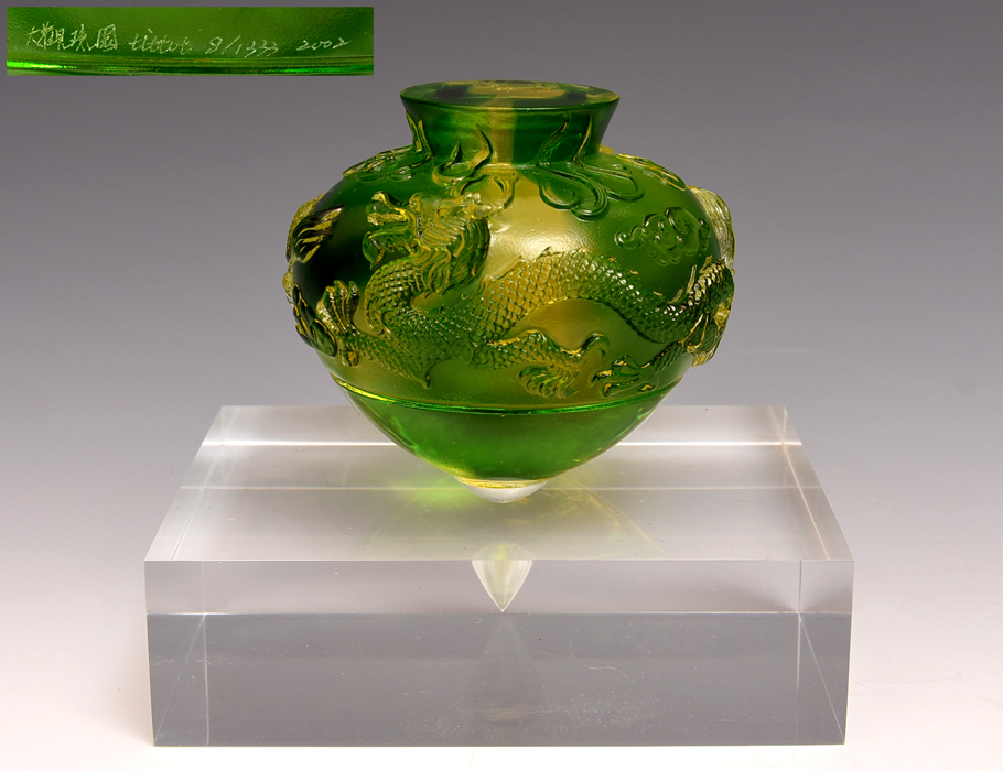 琉園 Tittot クリスタルガラス バード 置物 Tittot 琉園工房