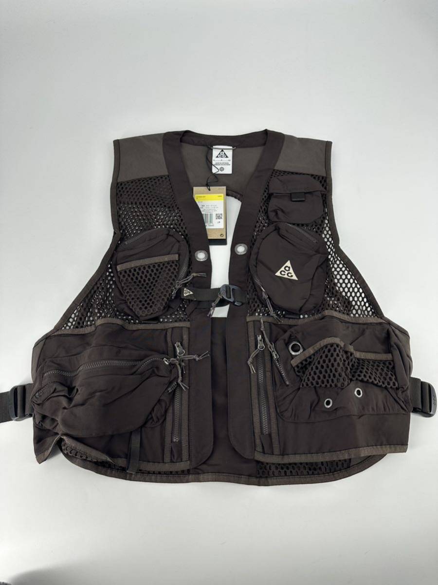 希少/新品 大きめ/NIKE ACG /バトルズ ベスト/S/ブラウン系 /ナイキ