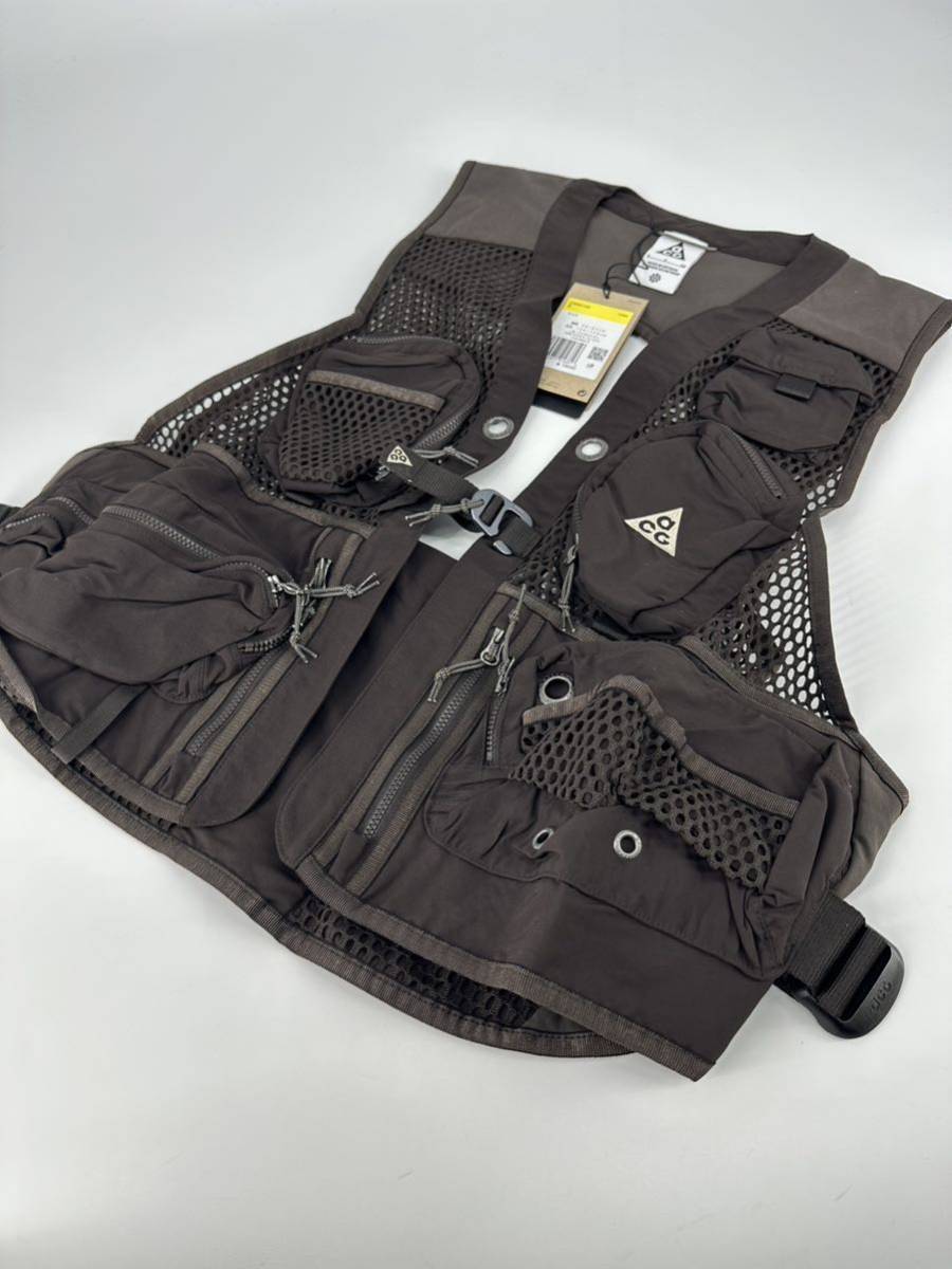 希少/新品 大きめ/NIKE ACG /バトルズ ベスト/S/ブラウン系 /ナイキ