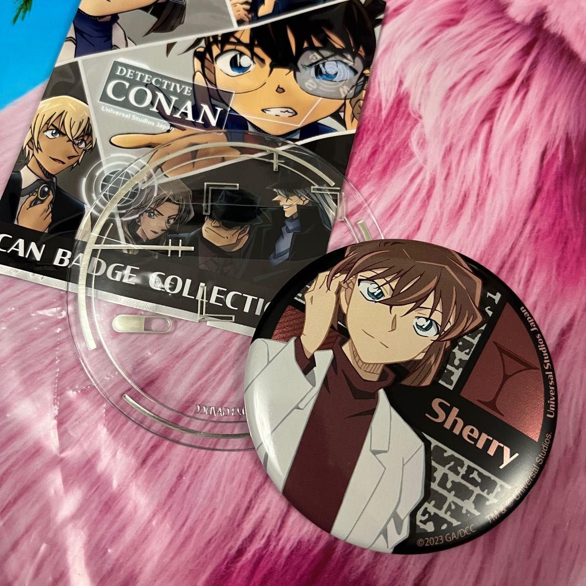 名探偵コナン コナンプラザ ハート缶バッジ 宮野志保 シェリー 灰原哀